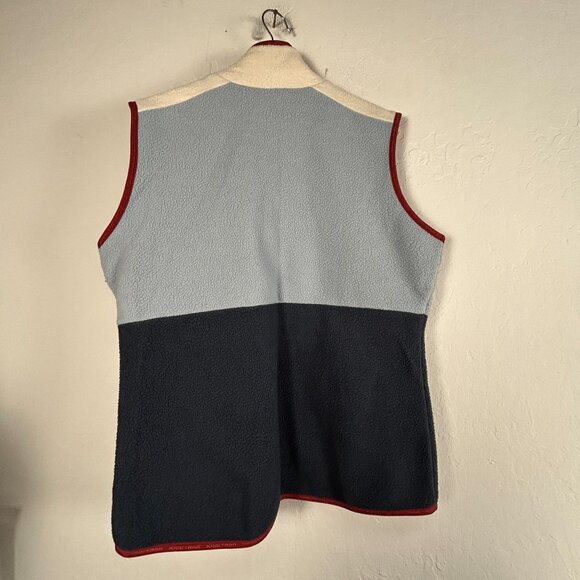 Kari Traa Women’s Fleece Vest XL Blue Full Zip Colorblock Zipper Pockets Outdoor - Picture 2 of 7